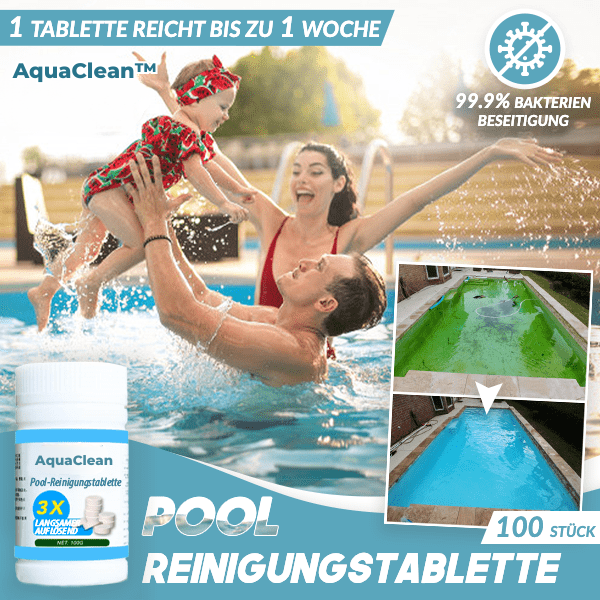 AquaClean | Zwembadreinigingstablet (100 STUKS)