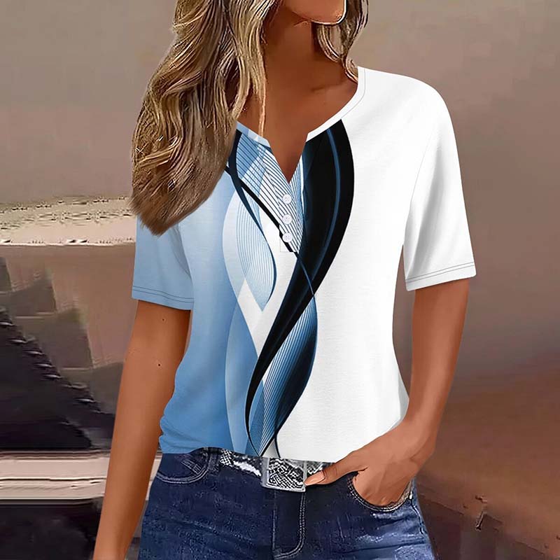 Dolly gradiëntkleurige casual blouse 