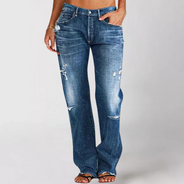 Ferlie - Lockere, weit geschnittene Denim-Jeans