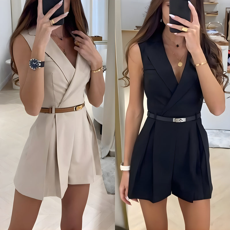 Chelle™ | Eleganter ärmelloser Jumpsuit