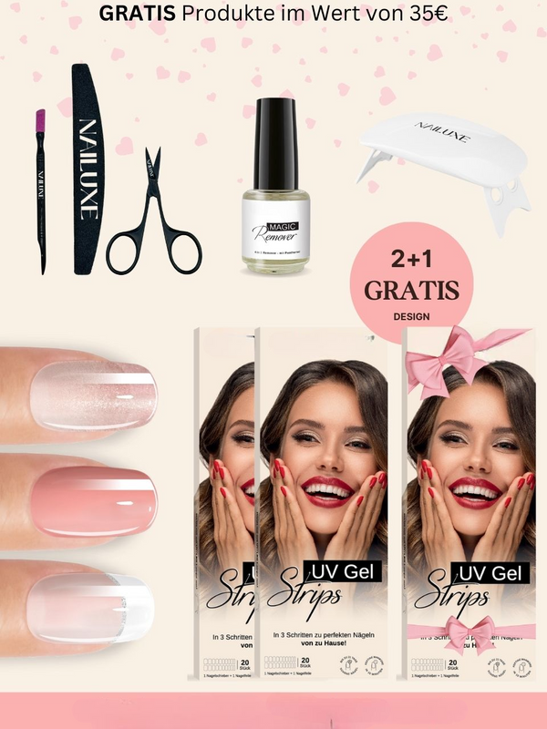 Valentine Premium Set / UV-Gel-Streifen