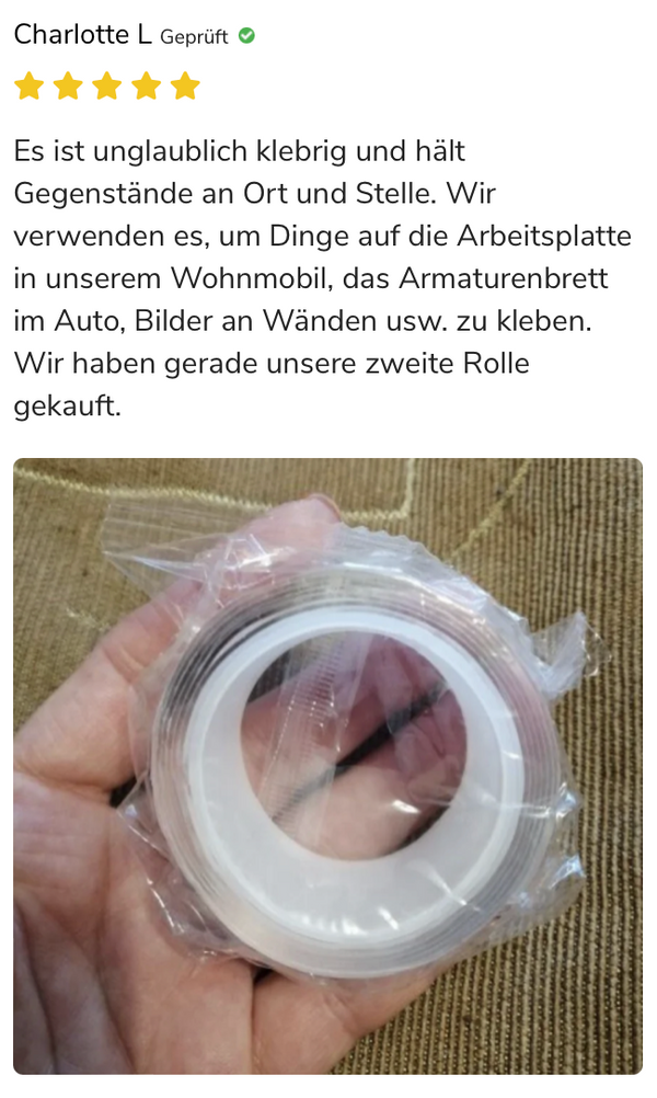 DUOSTICK™ TRANSPARANTE EN WATERDICHTE DUBBELZIJDIGE TAPE (60% KORTING) 